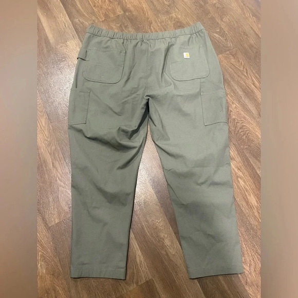 Carhartt FORCE RELAXED FIT RIPSTOP WORK PANTS Dusty Olive Green Size 2X - Picture 6 of 11